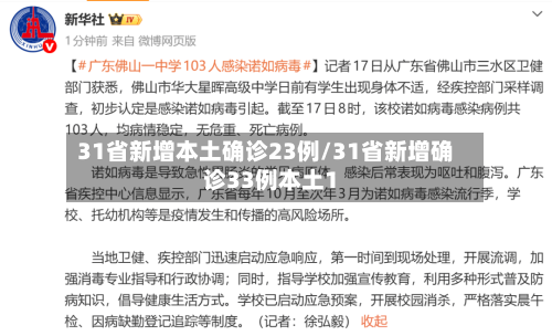 31省新增本土确诊23例/31省新增确诊33例本土1-第3张图片