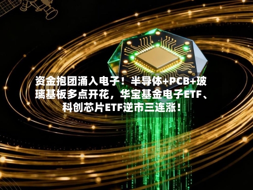 资金抱团涌入电子！半导体+PCB+玻璃基板多点开花，华宝基金电子ETF、科创芯片ETF逆市三连涨！-第3张图片