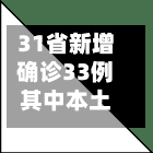 31省新增确诊33例其中本土17例(31省份新增33例确诊其中本土19例)-第3张图片