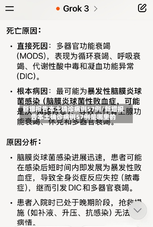 新增报告本土确诊病例57例/新增报告本土确诊病例57例是哪里的